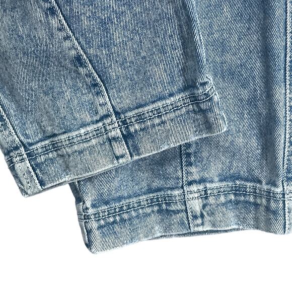 SO Jeans Juniors Sz 13 Super High Rise Acid Wash Straight Blue Stretch Retro 90s - Picture 5 of 13